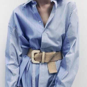 NWT Zara Stretch Jute Belt